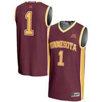 #1 Minnesota Golden Gophers Lightweight Basketball Jersey - Maroon