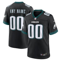 Philadelphia Eagles Black Alternate Custom Game Jersey