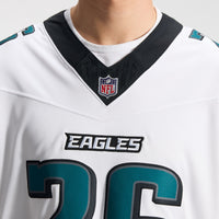 Philadelphia Eagles Saquon Barkley White Stitched Limited Jersey