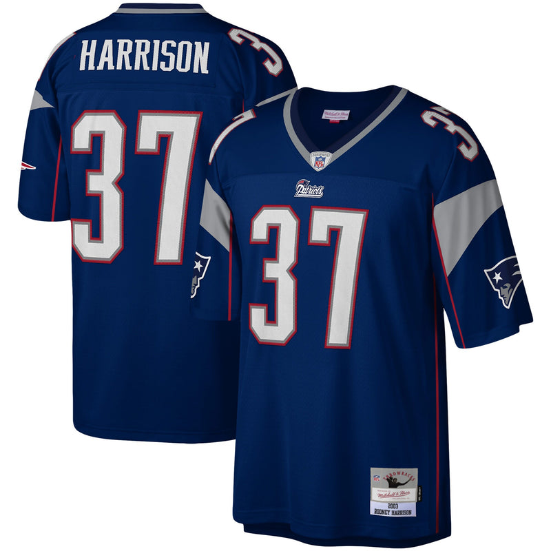 New England Patriots Rodney Harrison Navy Legacy Replica Jersey