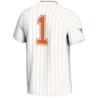 #1 Texas Longhorns Lightweight Softball Jersey - White