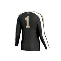 Wake Forest Demon Deacons #1 Lightweight Volleyball Fashion Jersey - Black