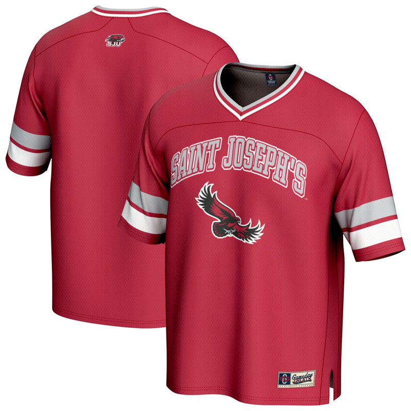 Saint Joseph's Hawks Spirit Football Jersey - Crimson