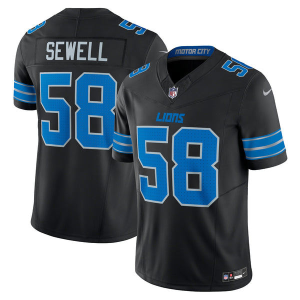 Detroit Lions Penei Sewell Black Alternate Limited Jersey