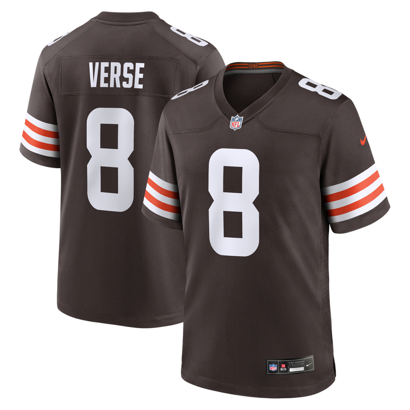 Cleveland Browns Jared Verse Brown Game Jersey