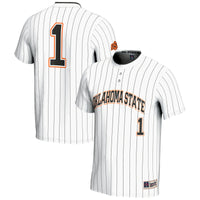 #1 Oklahoma State Cowboys Lightweight Softball Jersey - White