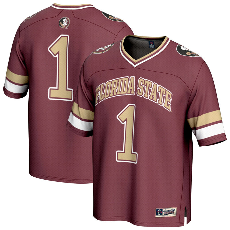 #1 Florida State Seminoles Collegiate Football Fashion Jersey - Garnet