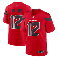 Houston Texans Nico Collins Red Alternate Game Jersey
