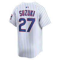 Chicago Cubs Seiya Suzuki White Home Limited Player Jersey