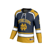 Notre Dame Fighting Irish Lightweight Hockey NIL Pick-a-Player Fashion Jersey - Navy
