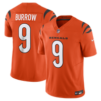 Cincinnati Bengals Joe Burrow Orange Limited Jersey