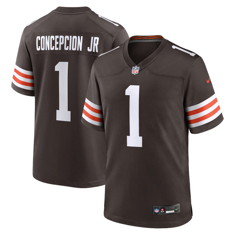 Cleveland Browns KC Concepcion Brown 2026 NFL Draft First Round Pick No. 24 Team Game Jersey