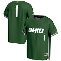 #1 Ohio Bobcats Lightweight Baseball Jersey - Green