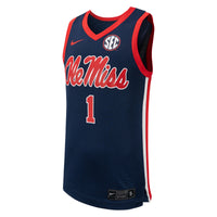 #1 Ole Miss Rebels Replica Basketball Jersey - Navy