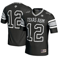 #12 Texas A&M Aggies Football Lightweight Fashion Jersey - Black