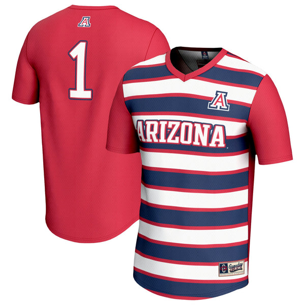#1 Arizona Wildcats Lightweight Soccer Fashion Jersey - Red
