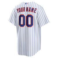 New York Mets White Home Replica Custom Jersey