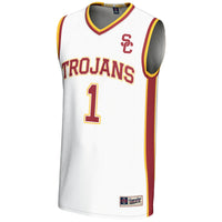 #1 USC Trojans Lightweight Basketball Jersey - White