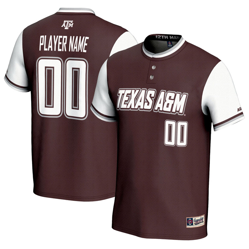 Texas A&M Aggies NIL Pick-A-Player Lightweight Softball Jersey - Maroon