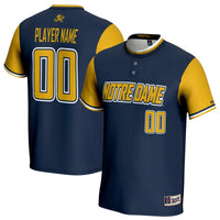 Notre Dame Fighting Irish NIL Pick-A-Player Lightweight Softball Jersey - Navy