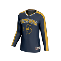 Notre Dame Fighting Irish NIL Pick-A-Player Lightweight Collegiate Volleyball Fashion Jersey - Navy