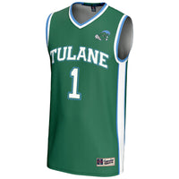 #1 Tulane Green Wave Lightweight Basketball Jersey - Green
