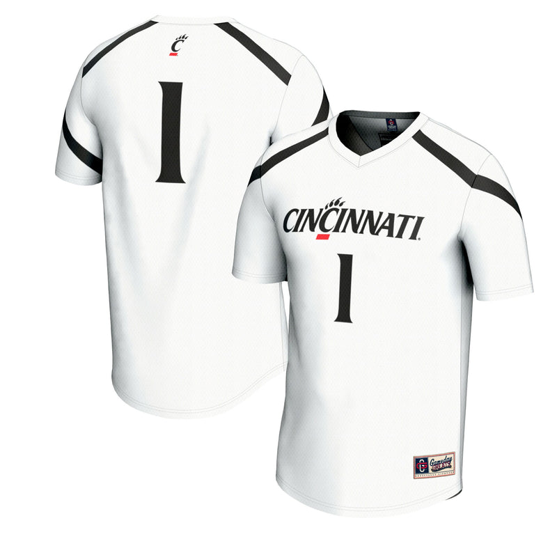#1 Cincinnati Bearcats Lacrosse Fashion Jersey - White