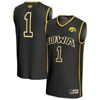Iowa Hawkeyes Lightweight Collegiate Basketball Fashion Jersey - Black
