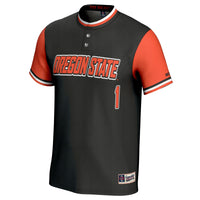 #1 Oregon State Beavers Softball Fashion Jersey - Black
