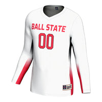Ball State Cardinals NIL Lightweight Volleyball Jersey - White
