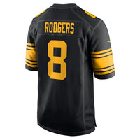 Pittsburgh Steelers Aaron Rodgers Black Alternate Game Jersey