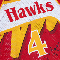 Atlanta Hawks Spud Webb 1986 Hyper Hoops Swingman Jersey - Red