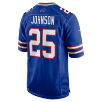 Buffalo Bills Ty Johnson Royal Team Game Jersey