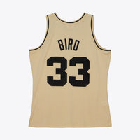 Boston Celtics Larry Bird 1985 Swingman Jersey - Khaki