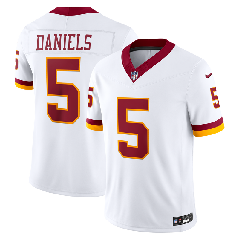 Washington Commanders Jayden Daniels White Stitched Limited Jersey