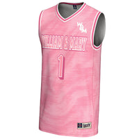 #1 William & Mary Tribe Lightweight Basketball Fashion Jersey - Pink
