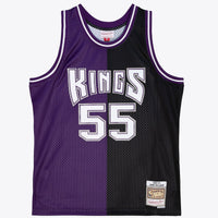 Sacramento Kings Jason Williams 2000 Split Swingman Jersey - Black/Purple