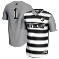 #1 Providence Friars Lightweight Soccer Fashion Jersey - Silver