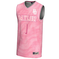 #1 Baylor Bears Lightweight Basketball Fashion Jersey - Pink