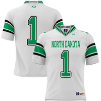 #1 North Dakota Endzone Football Jersey - White