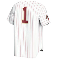 #1 Boston College Eagles Lightweight Baseball Fashion Jersey - White