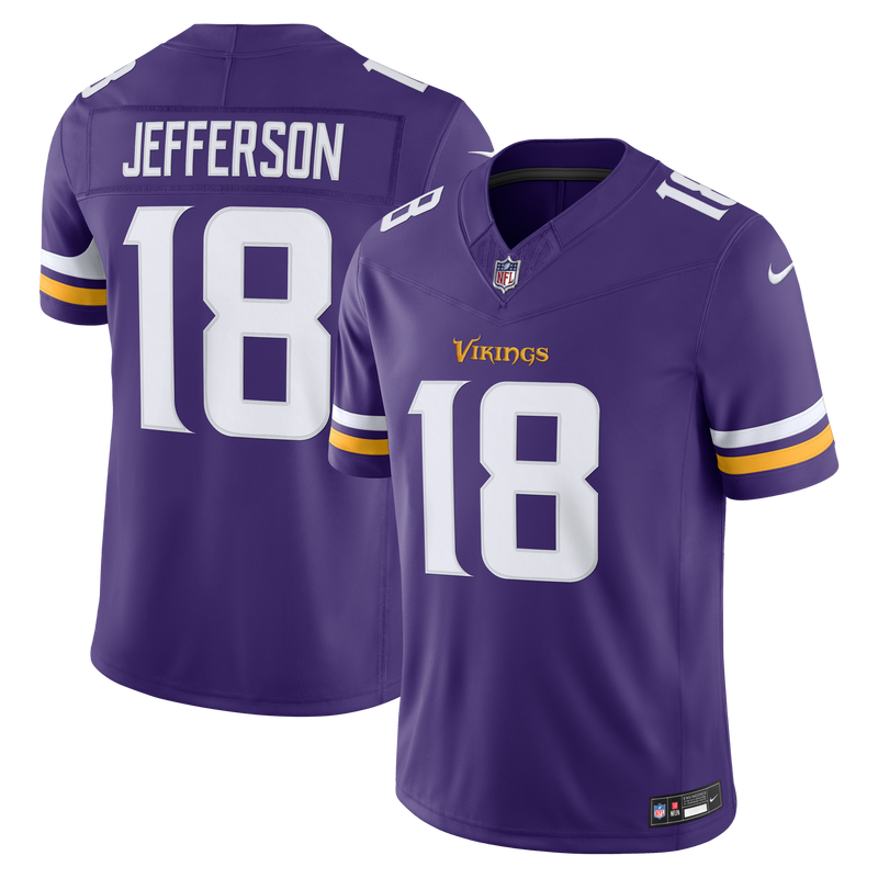 Minnesota Vikings Justin Jefferson Purple Team Stitched Limited Jersey