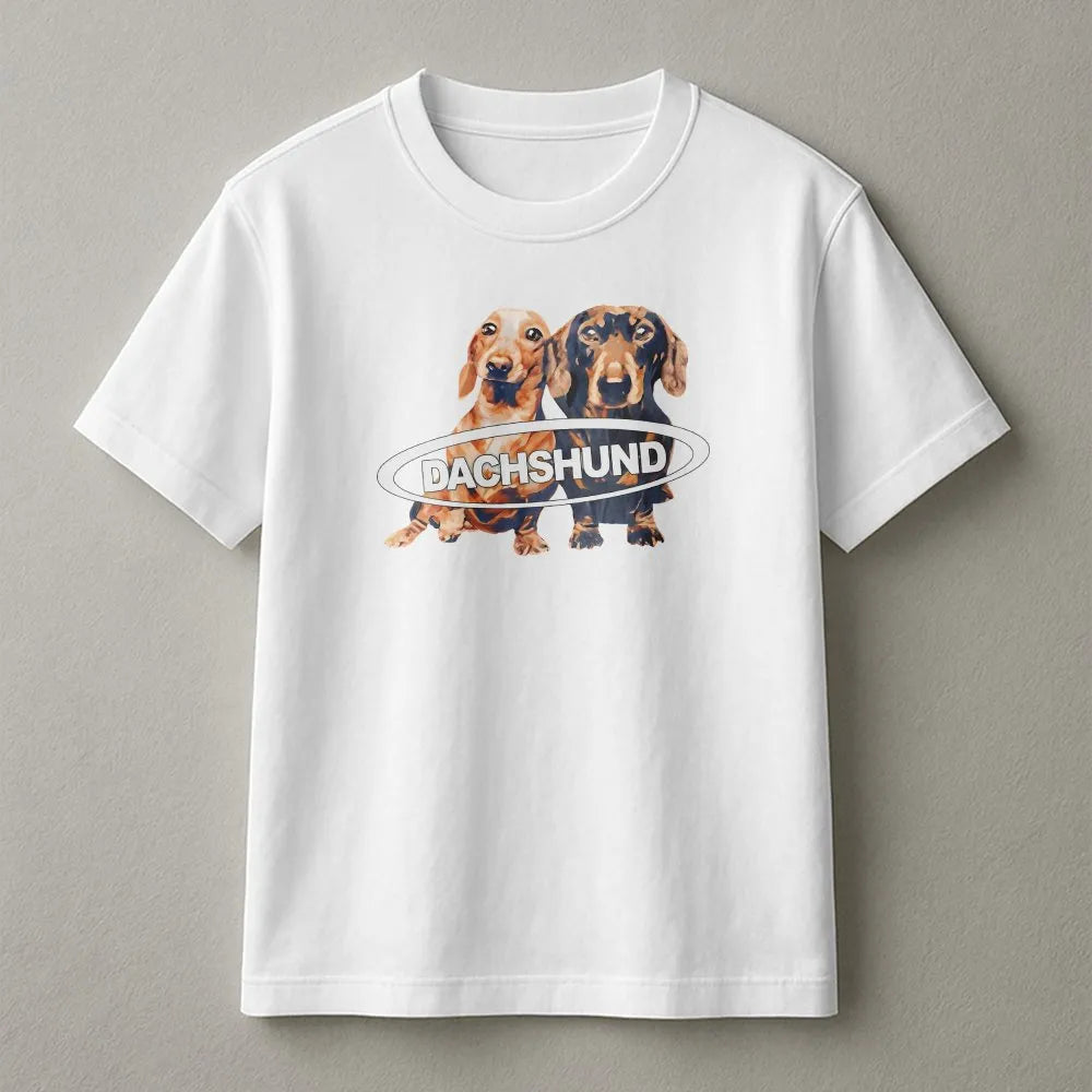 Dachshund T-Shirt | Cute Wiener Dog Graphic Sweatshirt | Premium Cotton Blend | Aesthetic Gift for Dog Mom