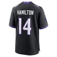 Baltimore Ravens Kyle Hamilton Black Alternate Game Jersey