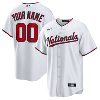 Washington Nationals White Home Custom Replica Jersey