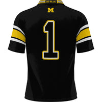 #1 Michigan Wolverines Football Jersey - Black