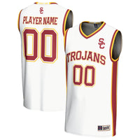 USC Trojans Lightweight Collegiate Basketball NIL Pick-A-Player Fashion Jersey - White