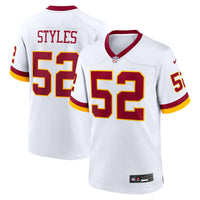 Washington Commanders Sonny Styles White Game Super Bowl Era Jersey