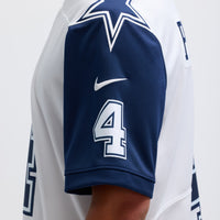 Dallas Cowboys Dak Prescott White Color Rush Limited Jersey