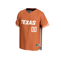 Texas Longhorns NIL Pick-A-Player Lightweight Baseball Jersey - Burnt Orange